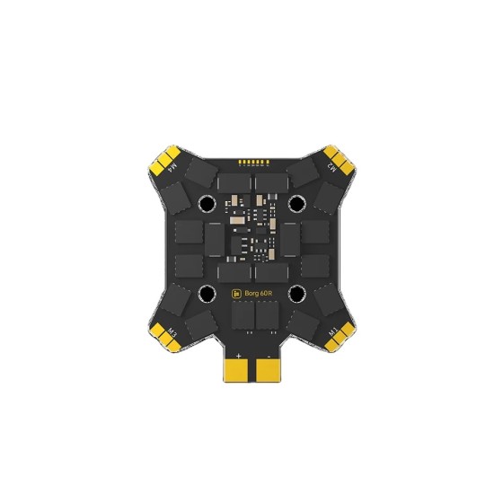 Hot IFlight Borg 60R 3-8S 4-IN-1 ESC Trous de montage en métal au carbone Alimentation de la batterie incluse Pièces de drone de course Mise à niveau des accessoires